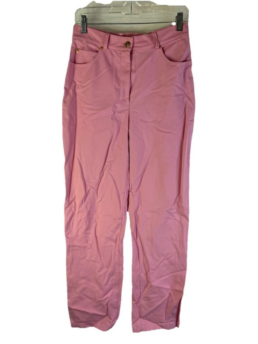 Vintage 90s St. John Marie Gray High Rise Straight Pants Pink
